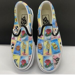 Vans Slip-On Sneakers - Multicolor Loteria Print
